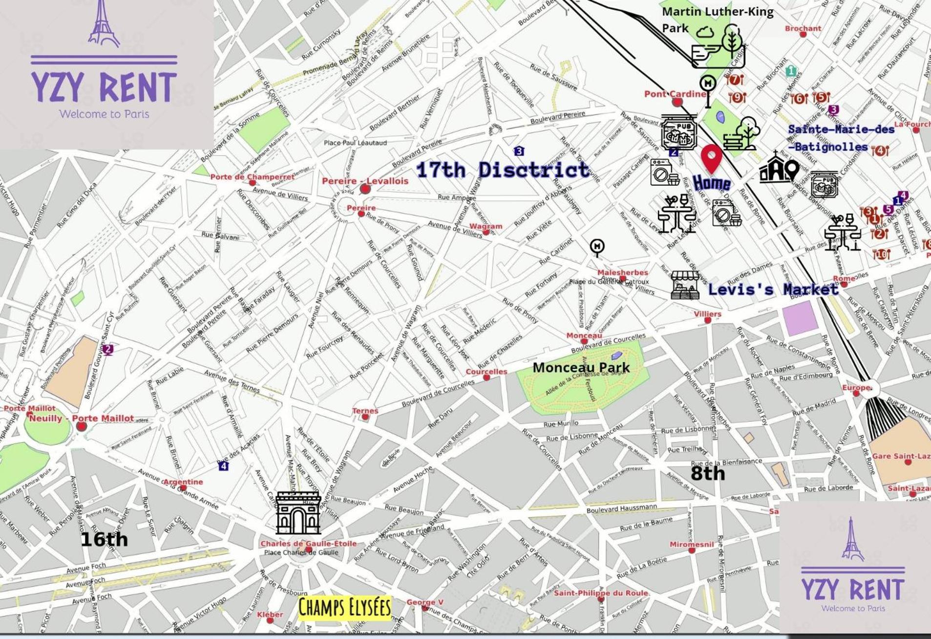 Studio Moderne Au Coeur De Paris Batignolles 외부 사진